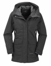 Maul Winter-Funktionsparka Tyra Megatex mit Kapuze (wasserdicht, winddicht, atmungsaktiv) dunkelgrau Damen
