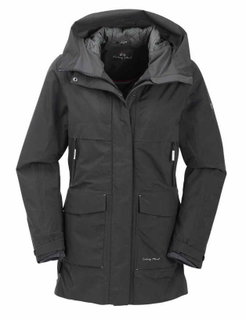 Maul Winter-Funktionsparka Tyra Megatex mit Kapuze (wasserdicht, winddicht, atmungsaktiv) dunkelgrau Damen