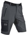 Maul Wanderhose Doldenhorn XT Bermuda (strapazierfähig, elastisch) kurz dunkelgrau/schwarz Herren