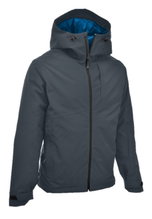 Maul Trekking-Wanderjacke Terrak MTX 10.0 Megatex (wodoodporna, wiatroszczelna, oddychająca) ciemnoszara/niebieska męska