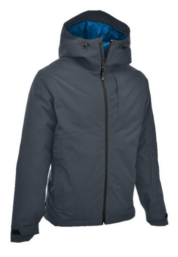 Maul Trekking-Wanderjacke Terrak MTX 10.0 Megatex (wasserdicht, winddicht, atmungsaktiv) dunkelgrau/blau Herren