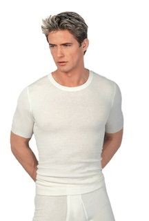 Medima Underwear T-shirt (Angora and Wool) white Men (Size S-L)