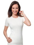Medima Unterwäsche Shirt (mit Angora-Frottee) Kurzarm weiss Damen (Gr. S-L)