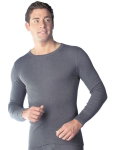Medima Unterwäsche Langarmshirt Sensitiv - baumwolle - asphaltgrau Herren (Gr. XXL-XL)
