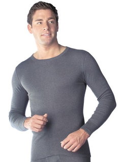 Medima Underwear Long Sleeve Shirt Sensitiv - cotton - asphalt grey Men (Size S-L)