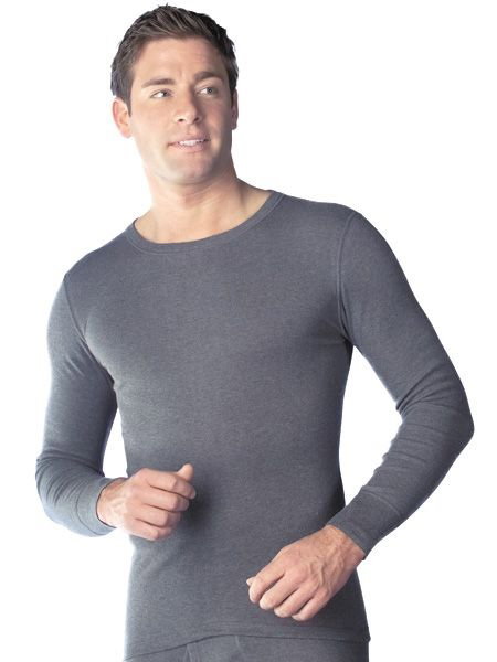 Medima Unterwäsche Langarmshirt Sensitiv - baumwolle - asphaltgrau Herren (Gr. S-L)