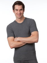 Medima Underwear T-shirt (Angora and Wool) short sleeve grey Men (Size M-L)
