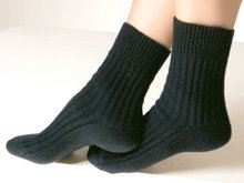 Medima Wollsocke Kuscheldinger ABS schwarz Damem - 1 Paar