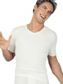 Medima Unterwäsche Tshirt (40% Angora und Wolle) kurzarm weiss Herren (Gr. XL-XXL)