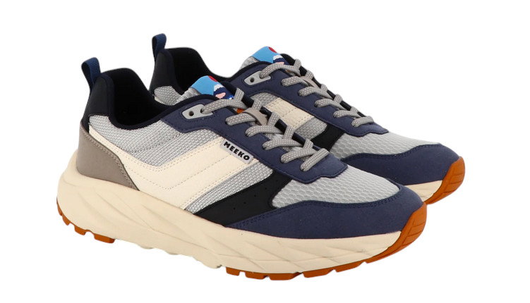 Meeko Sneaker Pongo dunkelblau/beige Herren