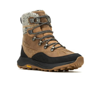 Merrel Winter-Wanderschuhe Siren 4 Thermo Mid Zip WP (Vollnarbenleder, wasserdicht) braun Damen