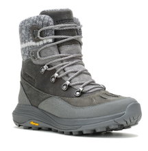 Merrel Winter-Wanderschuhe Siren 4 Thermo Mid Zip WP (Vollnarbenleder, wasserdicht) charcoalgrau Damen