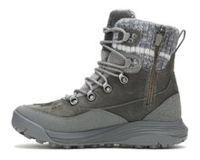 Merrel Winter-Wanderschuhe Siren 4 Thermo Mid Zip WP (Vollnarbenleder, wasserdicht) charcoalgrau Damen