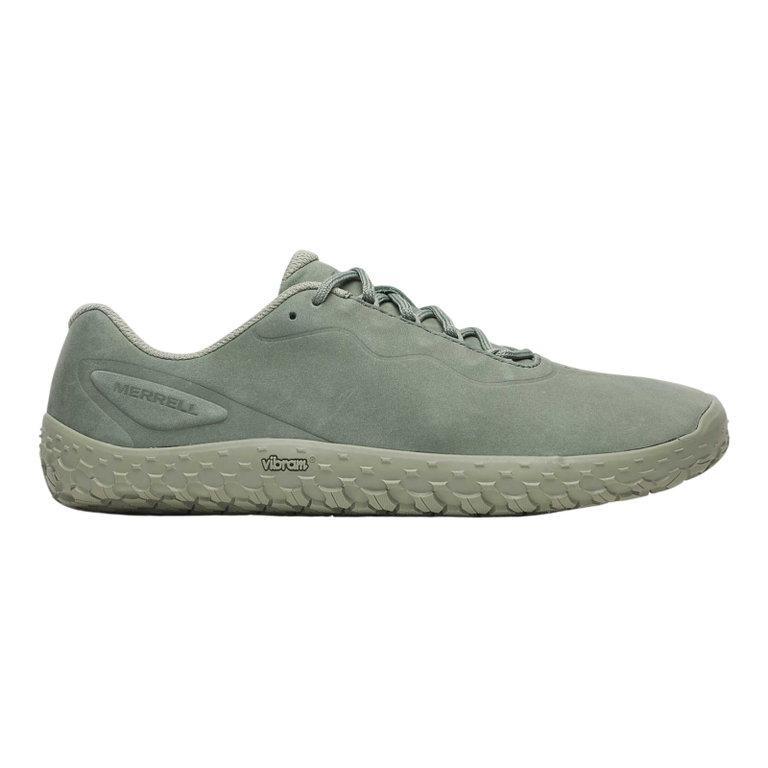 Merrell Minimal Running Shoes Vapor Glove 7 Leather (Barefoot Shoes) Pale Ivy Men's