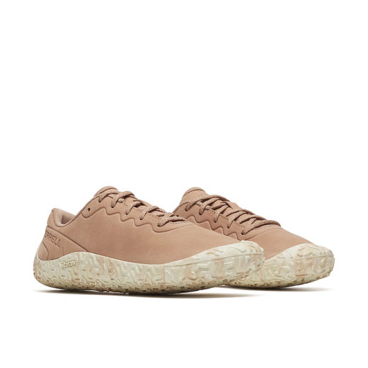 Merrell Minimal Running Shoes Vapor Glove 6 Leather Hazel Pink Ladies