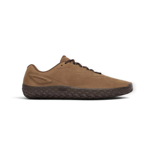 Merrell Minimal Running Shoes Vapor Glove 7 Leather (Barefoot Shoes) brown Men's
