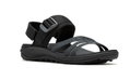 Merrell Sandale District 4 Backstrap (aus Vollnarbenleder) schwarz Damen