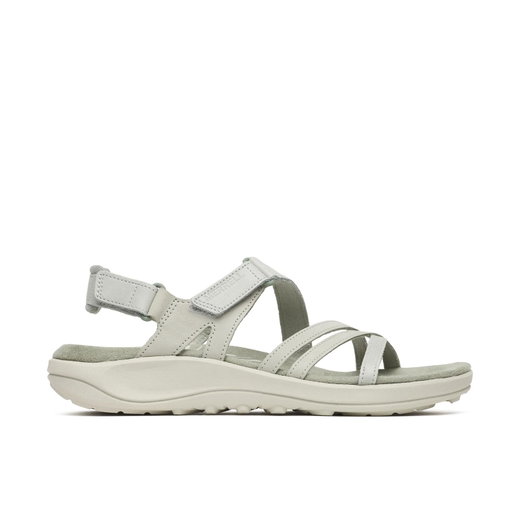 Merrell Harbor Backstrap Sandal (Full Grain Leather) grey Ladies
