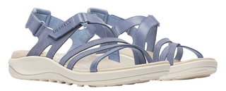 Merrell Harbor Backstrap Sandal (Full Grain Leather) blue/beige ladies