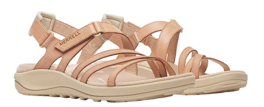 Merrell Sandale Harbor Backstrap (Vollnarbenleder) hellbraun/beige Damen