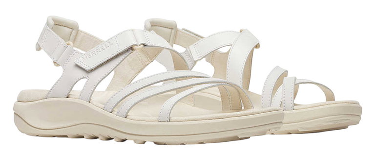 Merrell Harbor Backstrap Sandal (Full-grain leather) white/beige ladies