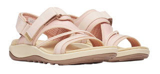Merrell Terran 4 Backstrap Sandal (Full-grain Leather, Velcro Fastening) Light Pink Ladies