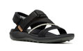 Merrell Sandale Terran 4 Backstrap (Vollnarbenleder, Klettverschluss) schwarz Damen