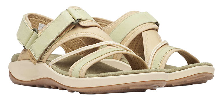 Merrell Sandal Terran 4 Backstrap (Full-grain leather, Velcro fastening) beige ladies