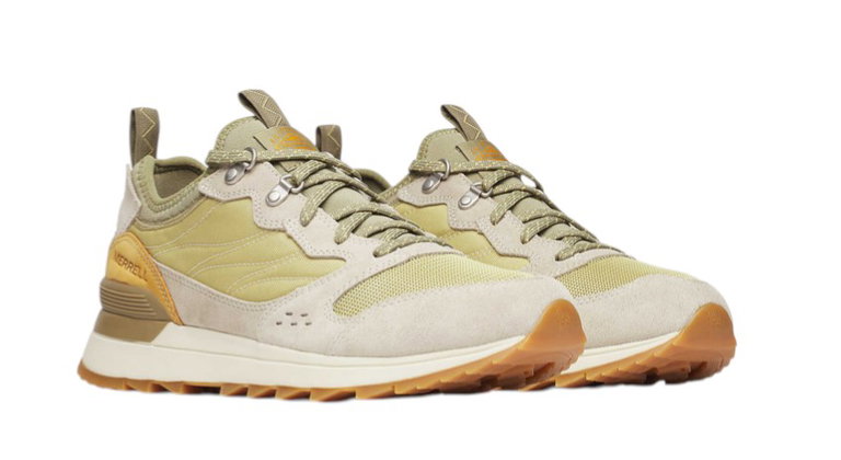 Merrell Sneaker Alpine 83 Recraft (Alltagschuhe, Veloursleder/Textil) grün/grau Herren