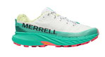 Merrell Trail-Laufschuhe Agility Peak 5 (angenehmer Tragekomfort, Rock Plate) weiss/türkis Herren