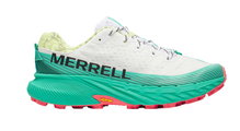 Merrell Trail-Laufschuhe Agility Peak 5 (angenehmer Tragekomfort, Rock Plate) weiss/türkis Herren