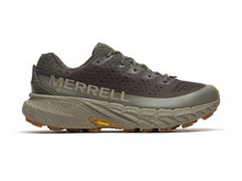 Merrell Trail-Laufschuhe Agility Peak 5 GTX (wasserdicht, Rock Plate) dunkelgrün/beluga Herren