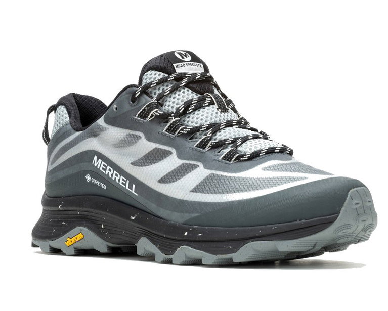 Merrell Trail-Laufschuhe Moab Speed GTX (wasserdicht) granitegrau Herren