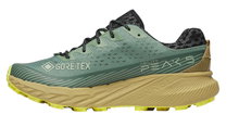 Merrell Trail-Laufschuhe Agility Peak 5 GTX (wasserdicht, Rock Plate) tealgrün/beige Herren