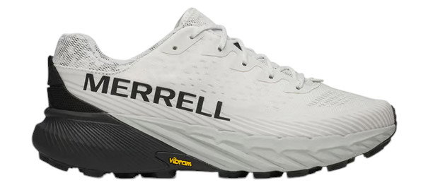 Merrell Trail-Laufschuhe Agility Peak 5 (angenehmer Tragekomfort, Rock Plate) weiss/schwarz Herren