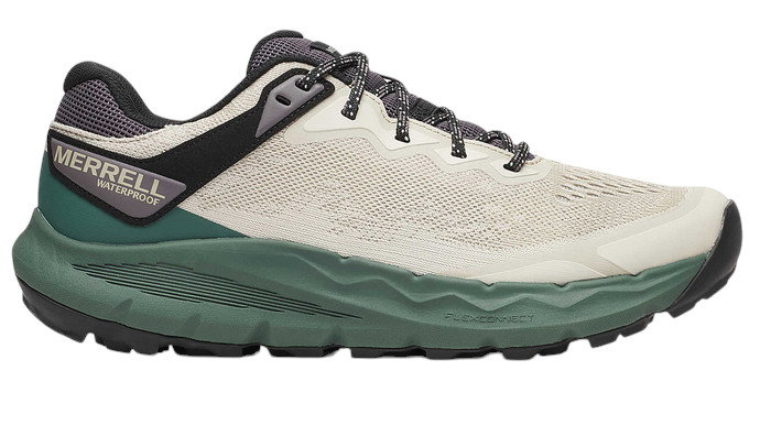 Merrell Trail-Laufschuhe Nova 4 WP (wasserdicht) beige/tealgrün Herren