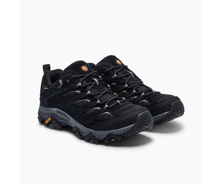 Merrell Wanderschuhe Moab 3 GTX (wasserdicht und atmungsaktiv) schwarz Herren