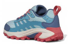 Merrell Wanderschuhe Moab Speed 2 Low Waterproof (All-Terrain, wasserdicht) türkisblau/coral Mädchen