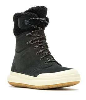 Merrell zimowe botki Marquette Thermo Tall Zip wodoodporne (skóra zamszowa, wodoodporne) czarne Damskie