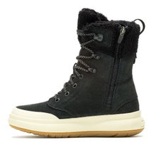Merrell Winterstiefel Marquette Thermo Tall Zip Waterproof (Veloursleder, wasserdicht) schwarz Damen