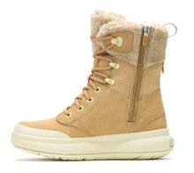 Merrell Winterstiefel Marquette Thermo Tall Zip Waterproof (Veloursleder, wasserdicht) braun Damen