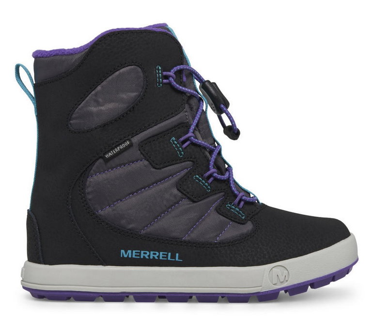 Merrell Winterstiefel Snow Bank 4.0 WTRPF (wasserdicht, warm) schwarz/purple Mädchen