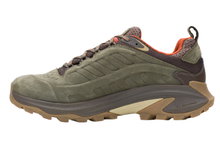 Merrell Wanderschuhe Moab Speed 2 Leather WP (Nubukleder, wasserdicht) olivegrün Herren