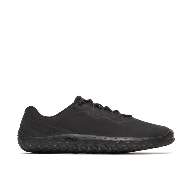 Merrell Minimal Running Shoes Vapor Glove 7 Leather (Barefoot Shoes) Black Men's