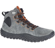 Merrell Sneaker Wrapt Mid WP (Minimal-Laufschuhe, Leder, wasserdicht) granitegrau Herren