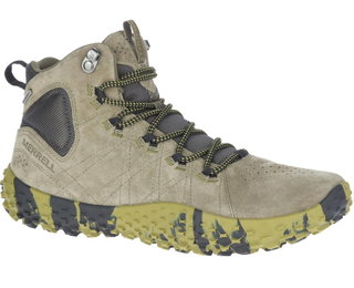 Merrell Sneaker Wrapt Mid WP (Minimal-Laufschuhe, Leder, wasserdicht) olivegrün Herren