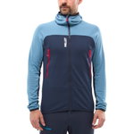 Millet Fleecejacke Fusion Grid Hoodie (Polartec, atmungsaktiv) dunkelblau/saphir Herren