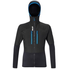 Millet Fleecejacke Parmelan Hybrid Hoodie (winddicht, atmungsaktiv) schwarz Herren