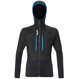 Millet Fleece Jacket Parmelan Hybrid Hoodie (windproof, breathable) black men's
