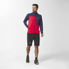 Millet Fleece Jacket Seneca (Polartec Power Grid) red/sapphire blue Men's